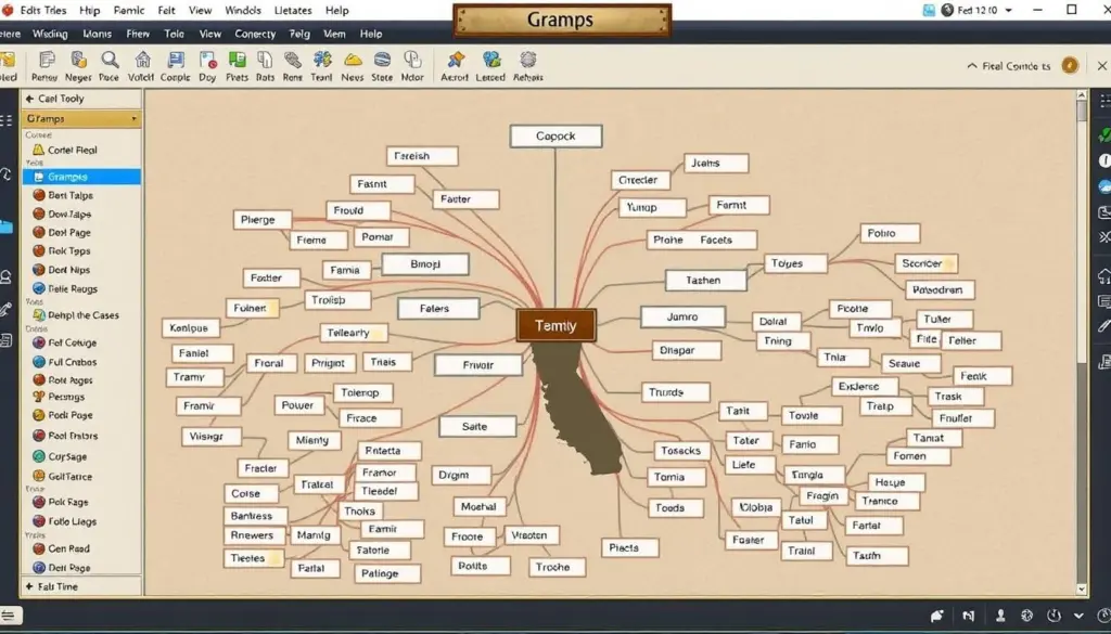 Gramps software genealogía gratuito