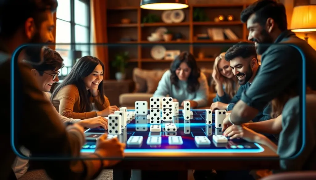 jugadores de dominó en línea