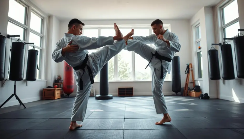 rutina de entrenamiento de karate