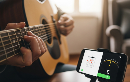 Aprende a tocar guitarra con apps