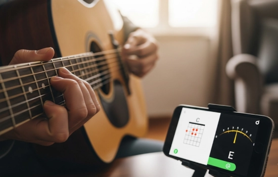 Aprende a tocar guitarra con apps