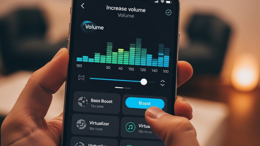 Aumentar volumen del móvil con apps