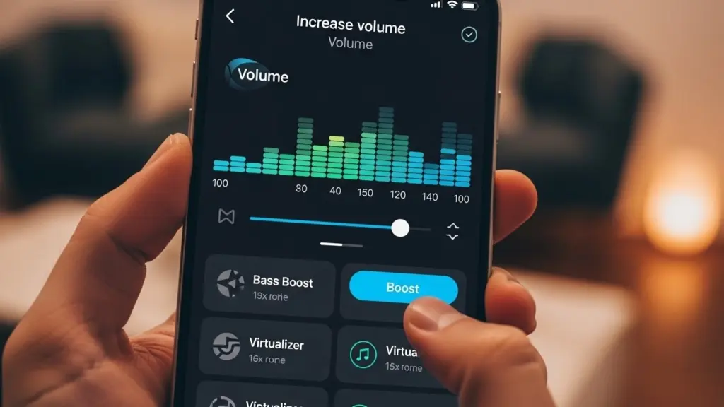 Aumentar volumen del móvil con apps