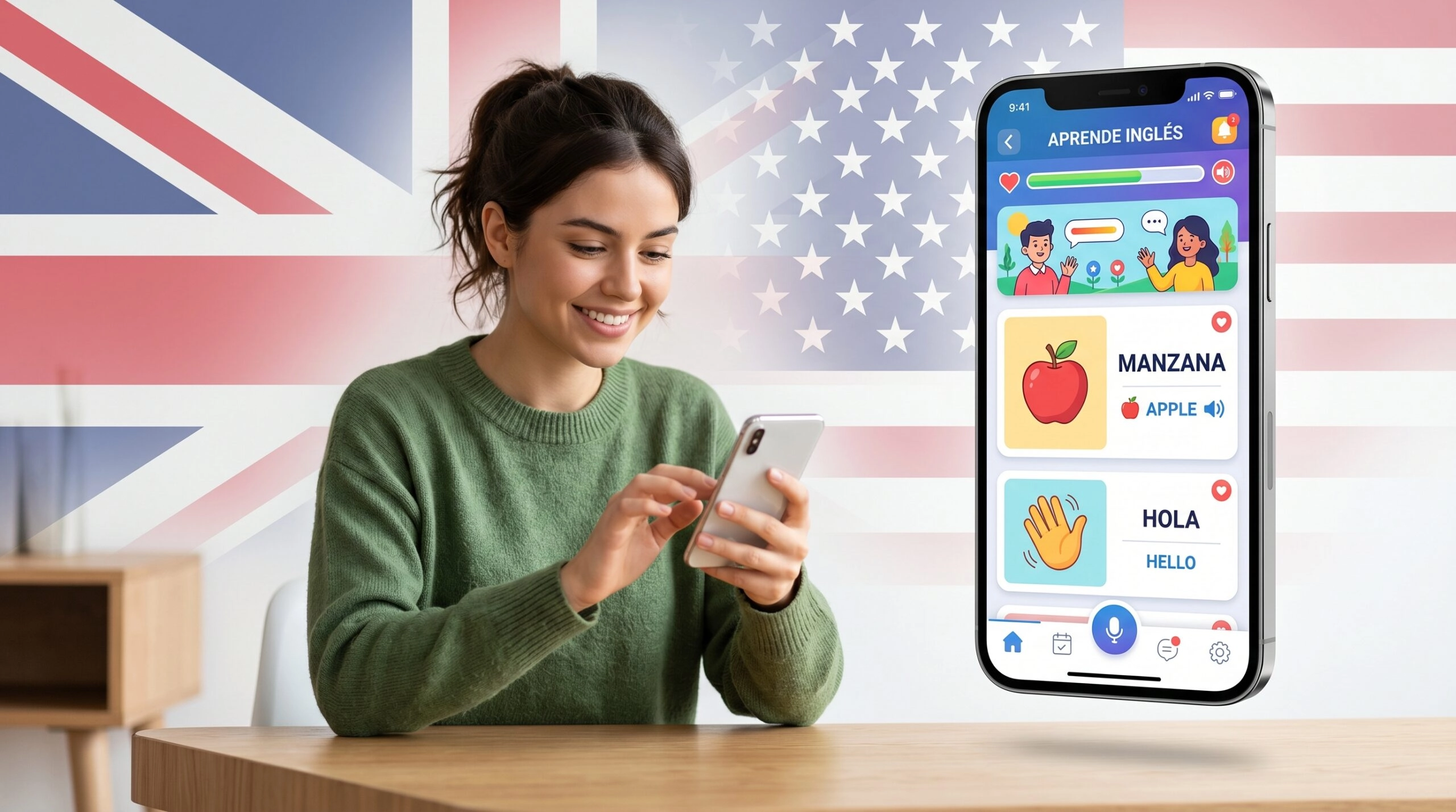 Aprende inglés con Duolingo