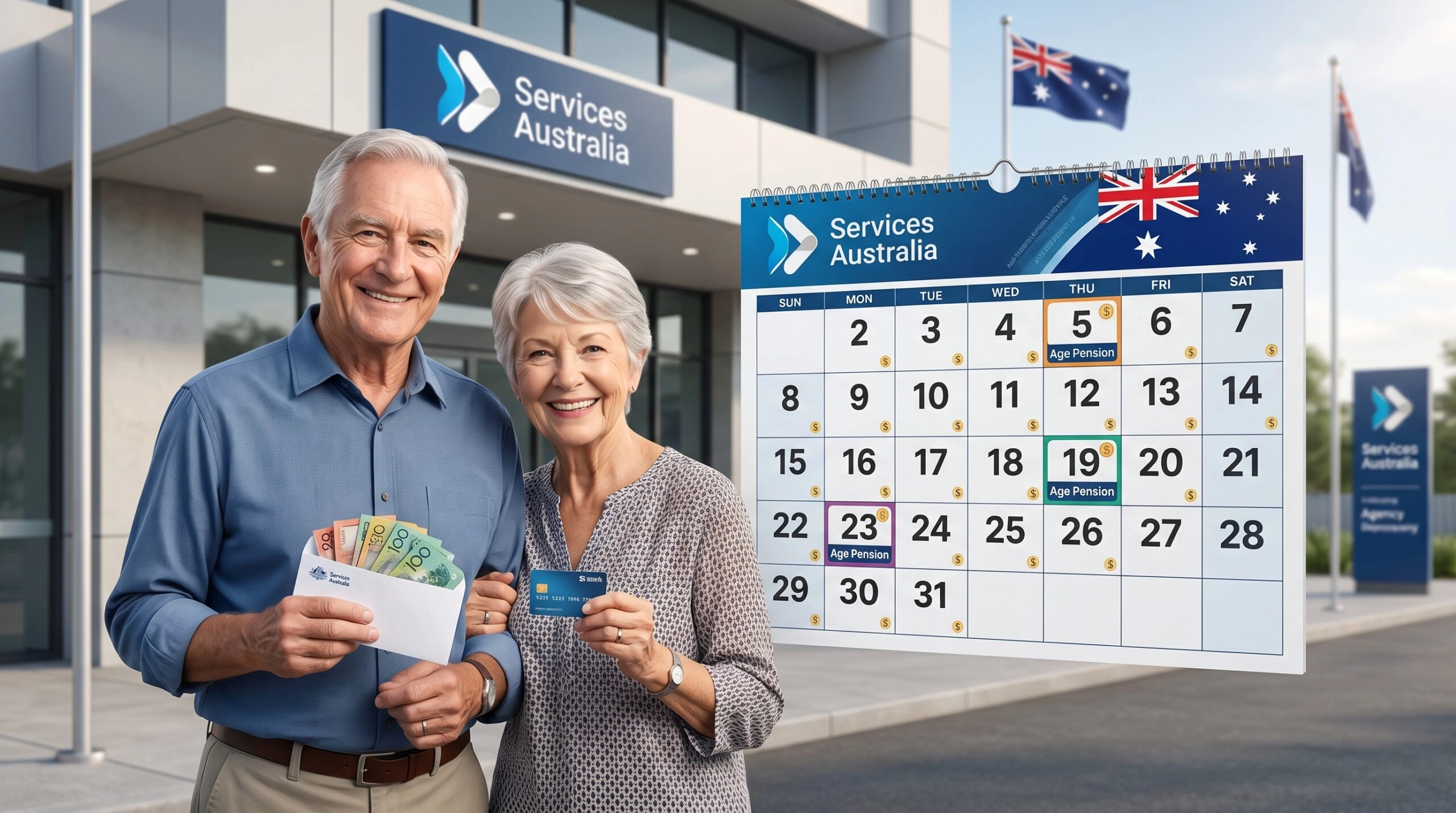 Fechas de pago de pensión australiana en 2026