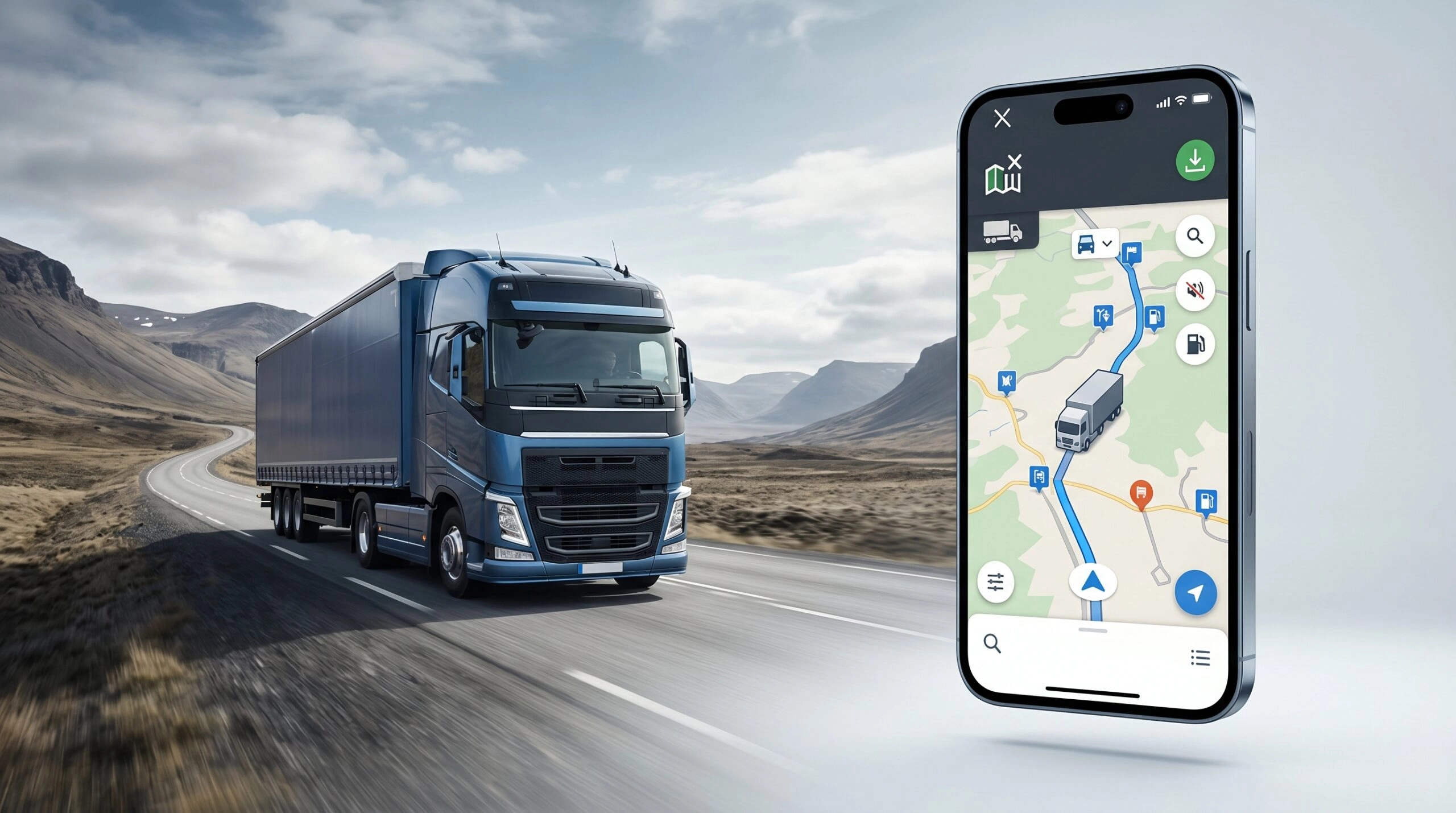 GPS sin internet para camioneros