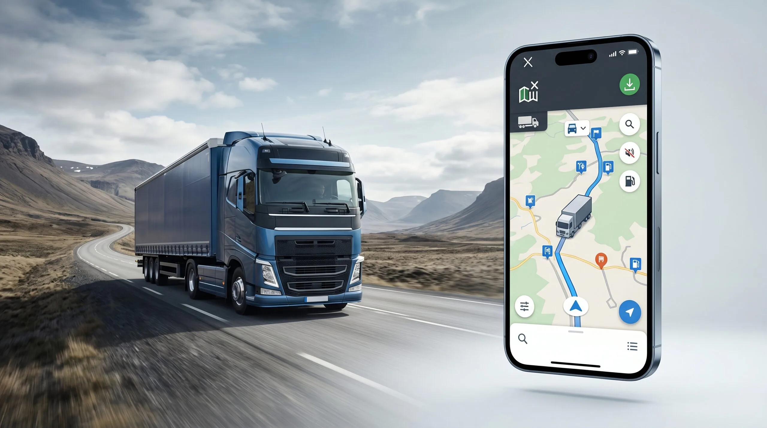 GPS sin internet para camioneros