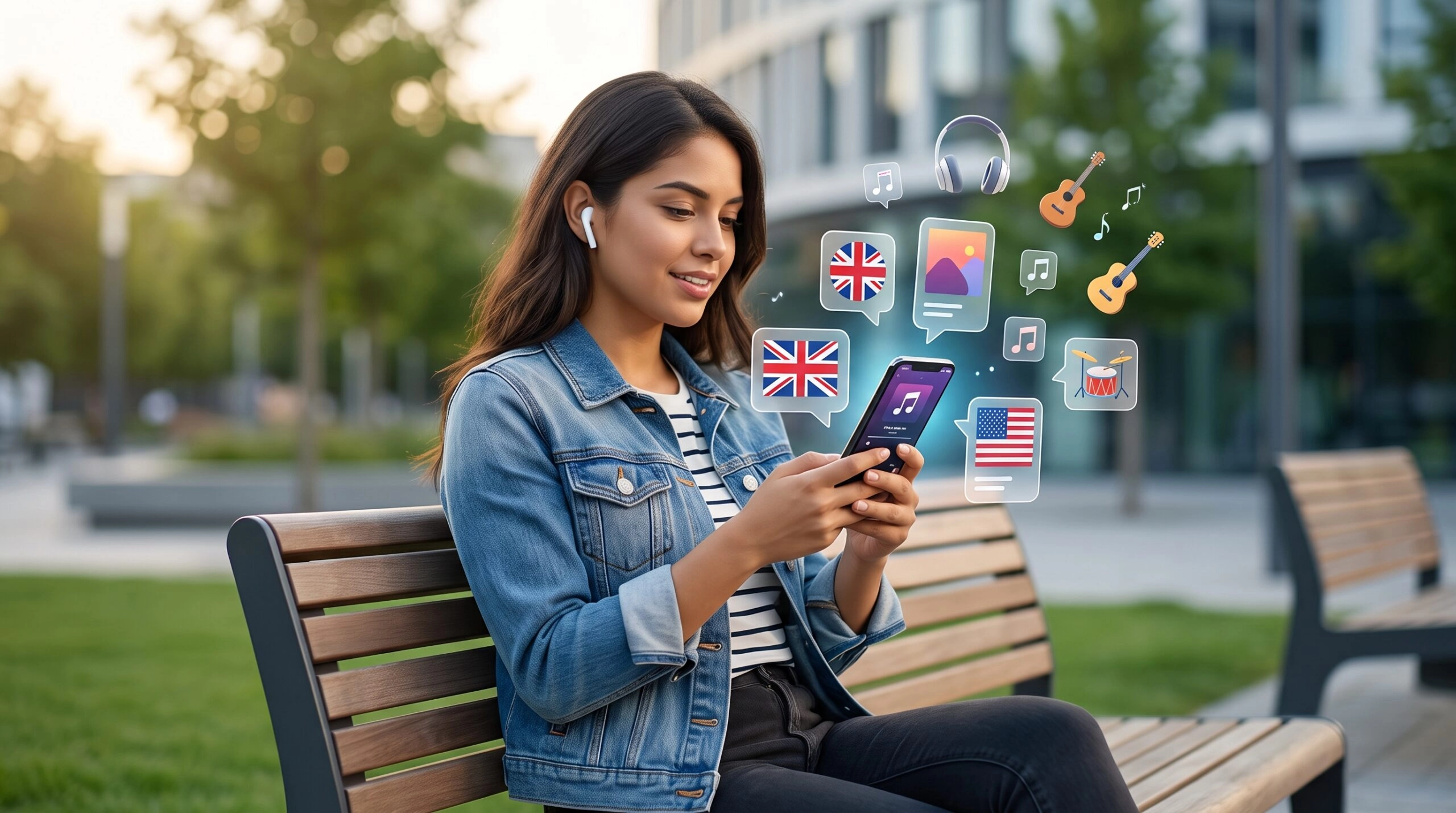 Aprender inglés con música en el celular