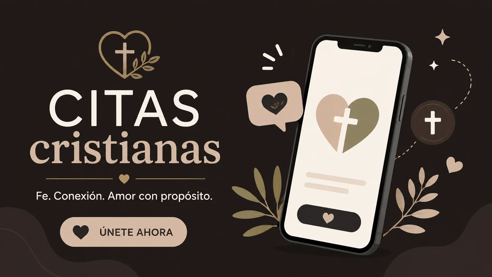 Mujer cristiana soltera en una aplicación de citas