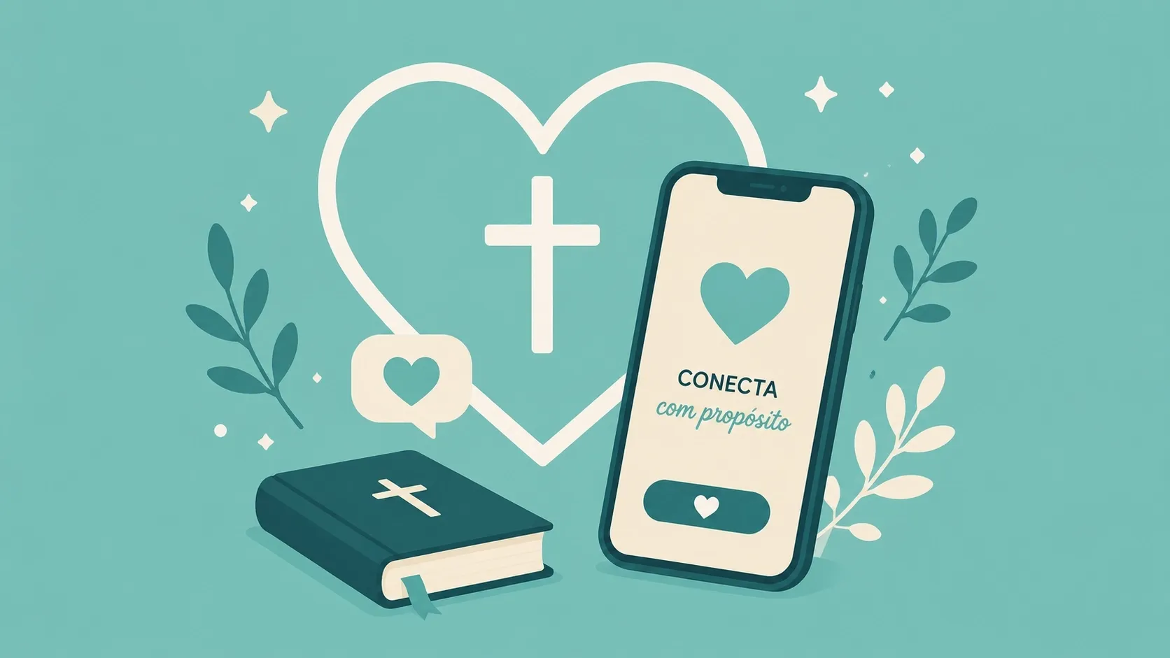 Mujer cristiana soltera en una aplicación de citas