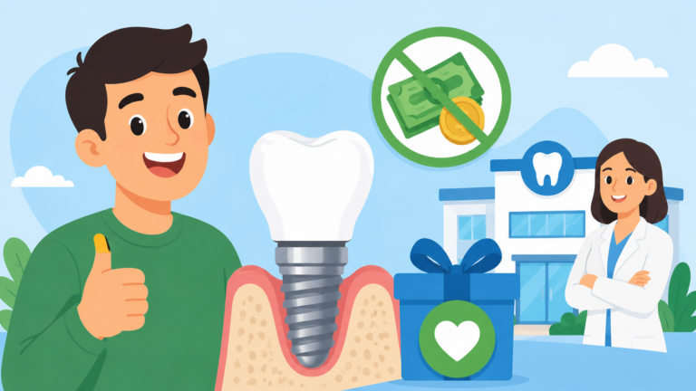 Cómo intentar conseguir un implante dental gratis o de muy bajo costo en México y EE. UU.